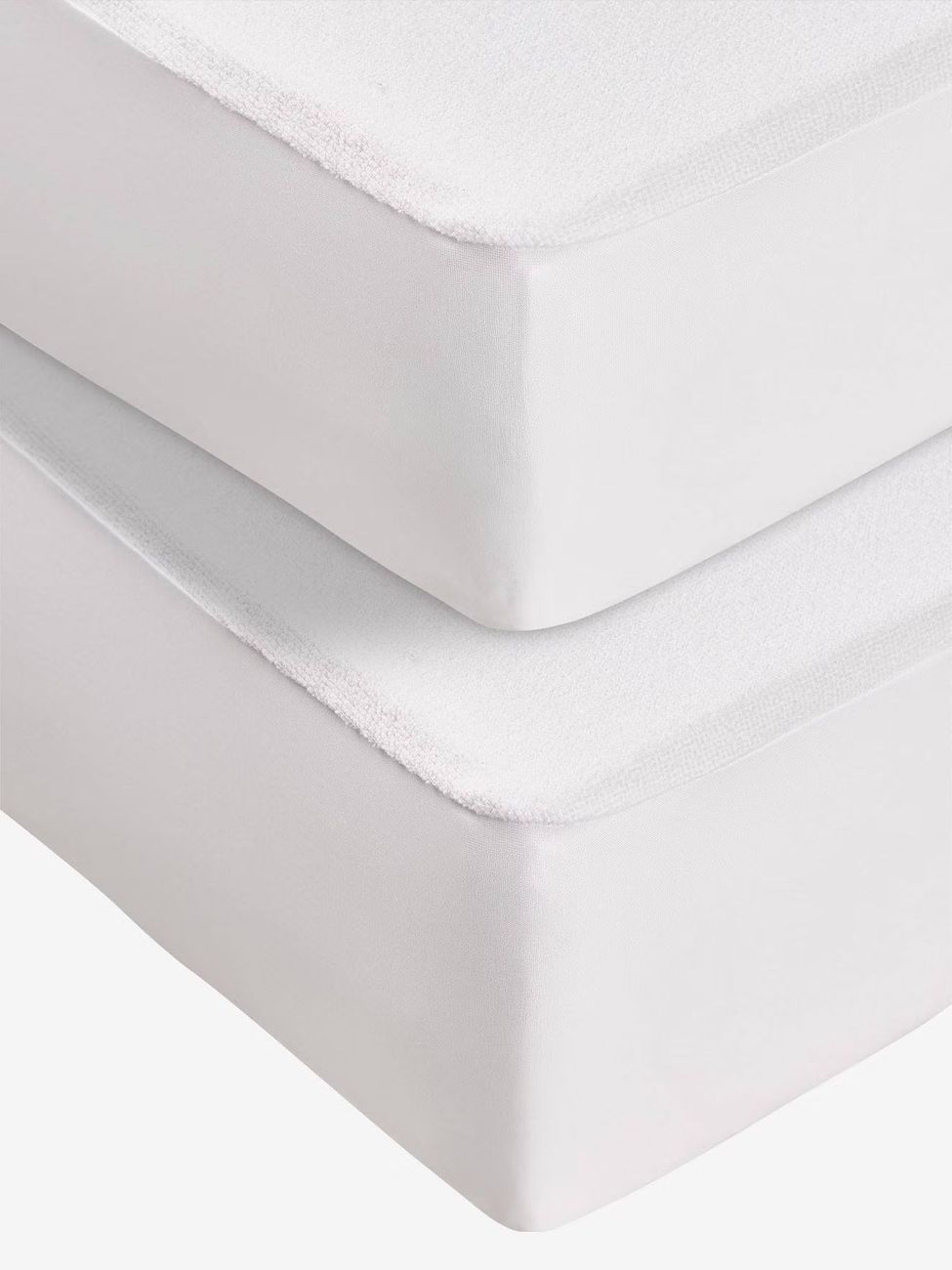 Lot de 2 alèses jersey BI-OME NTL® blanc (Vertbaudet) - Image 1
