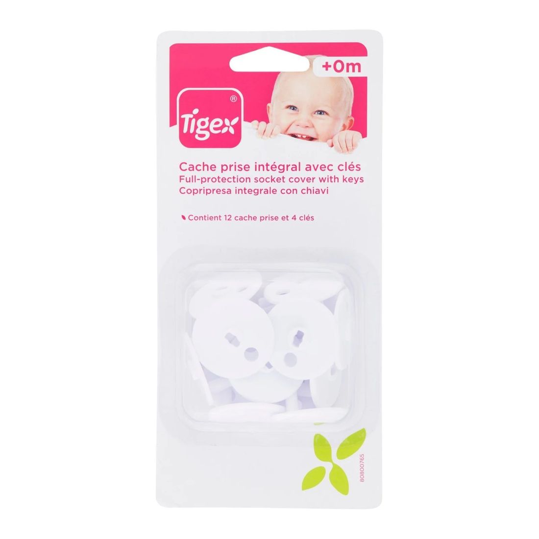 Cache-prise avec clefs X12 (Tigex) - Image 1