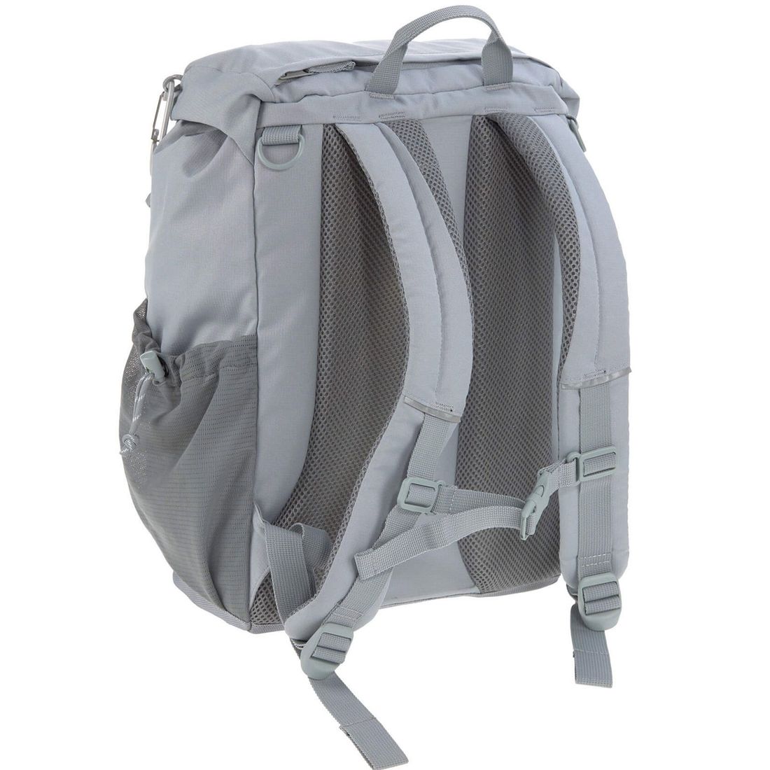 Sac à dos à langer en polyester recyclé gris Outdoor Green Label (Lassig) - Image 5