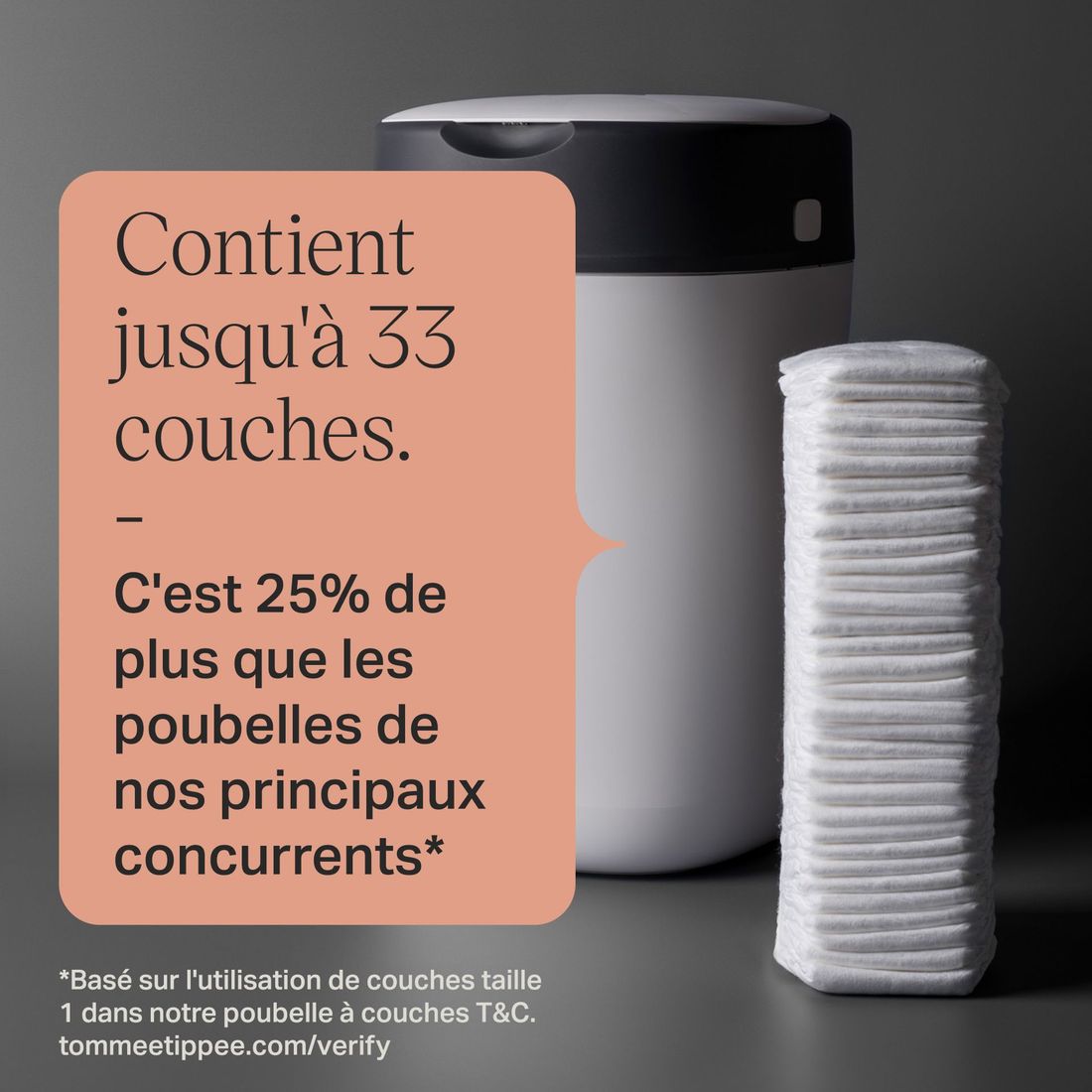 Poubelle à Couches Avancée Twist & Click Starter-pack, Lot de 12 Recharges (Tommee Tippee) - Image 5
