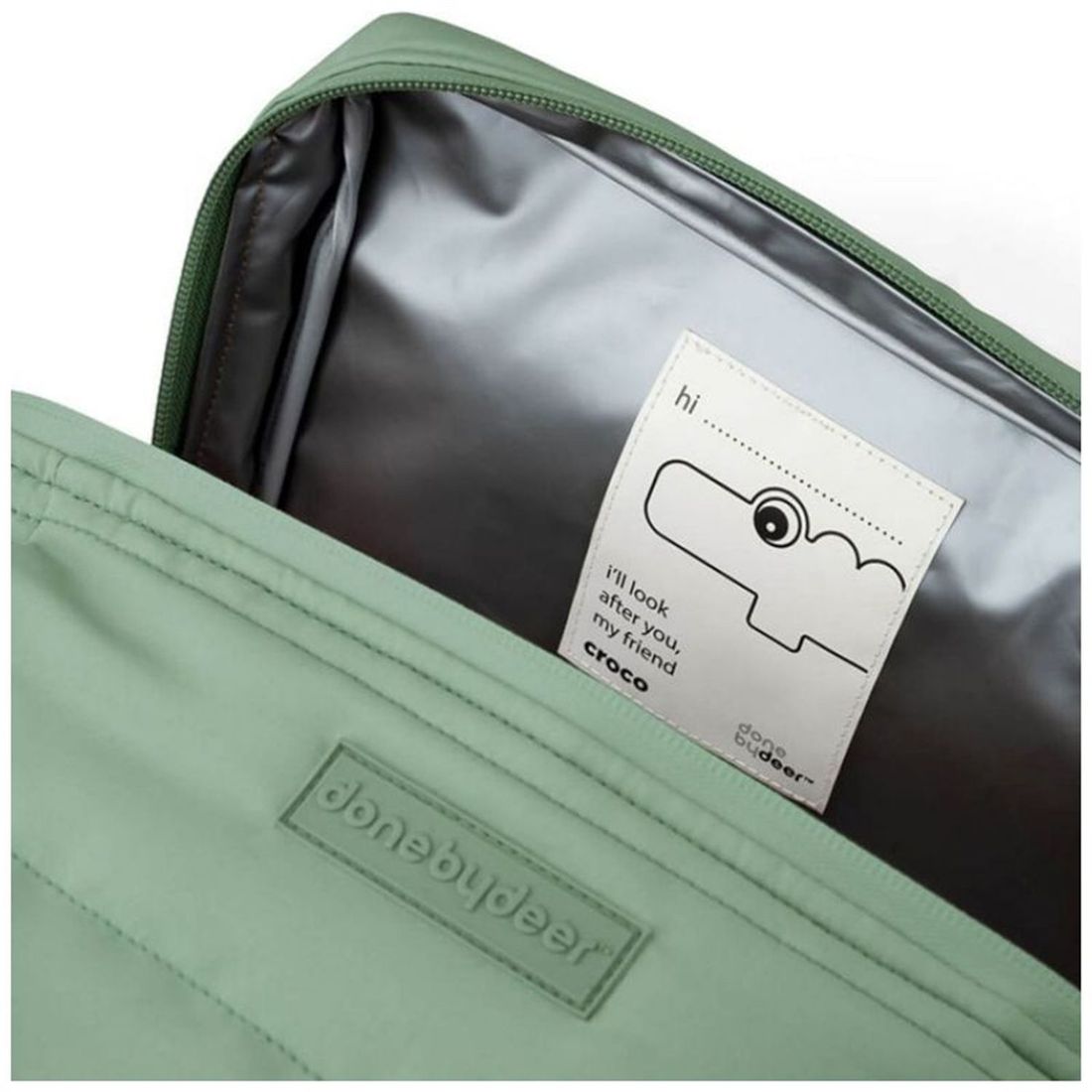 Sac isotherme matelassé Croco vert (6,2 L) (Done by deer) - Image 7