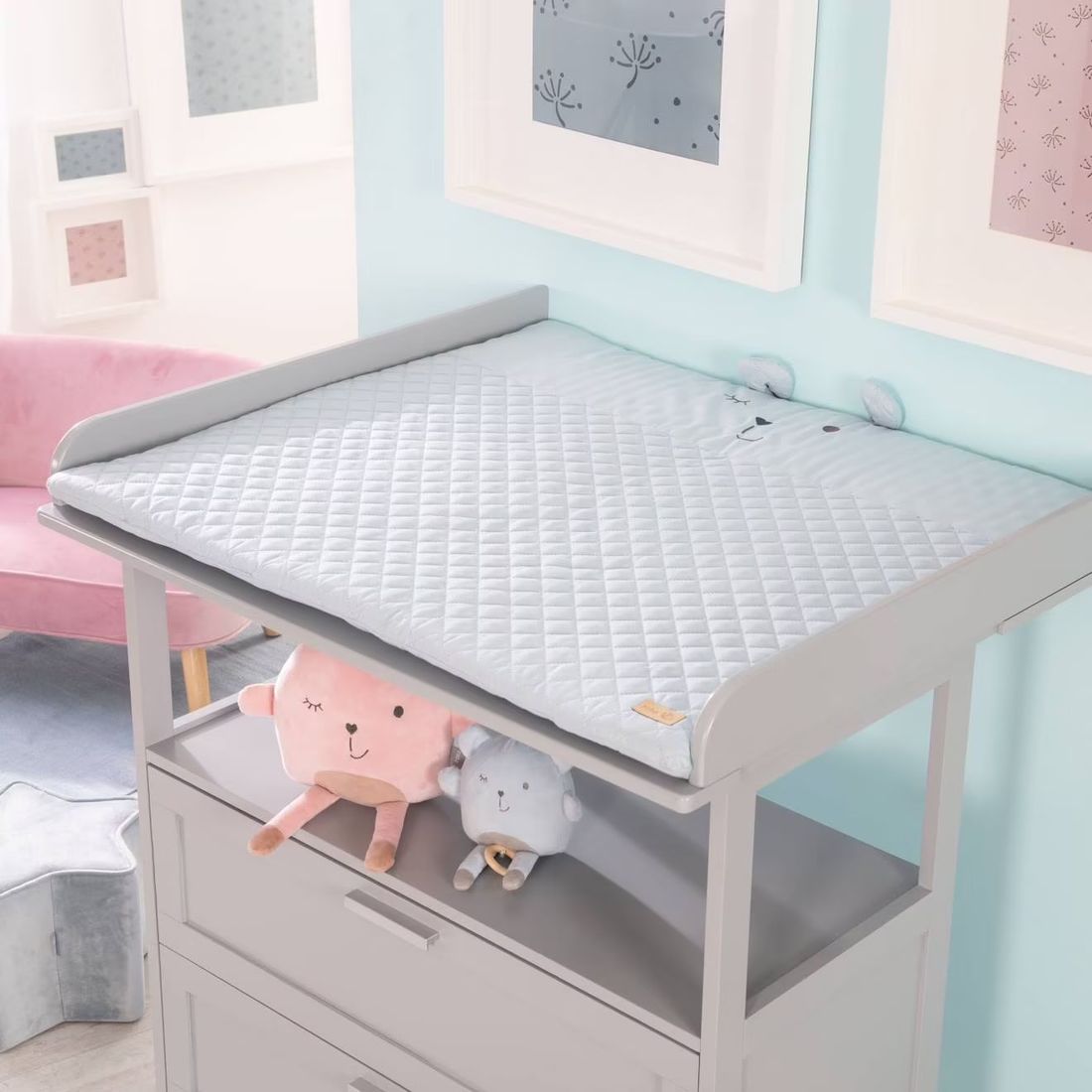 Tapis D'éveil Avec Arches Et 5 Jouets Suspendus Roba Style Bleu Clair - Ourson Benny (Roba) - Image 2