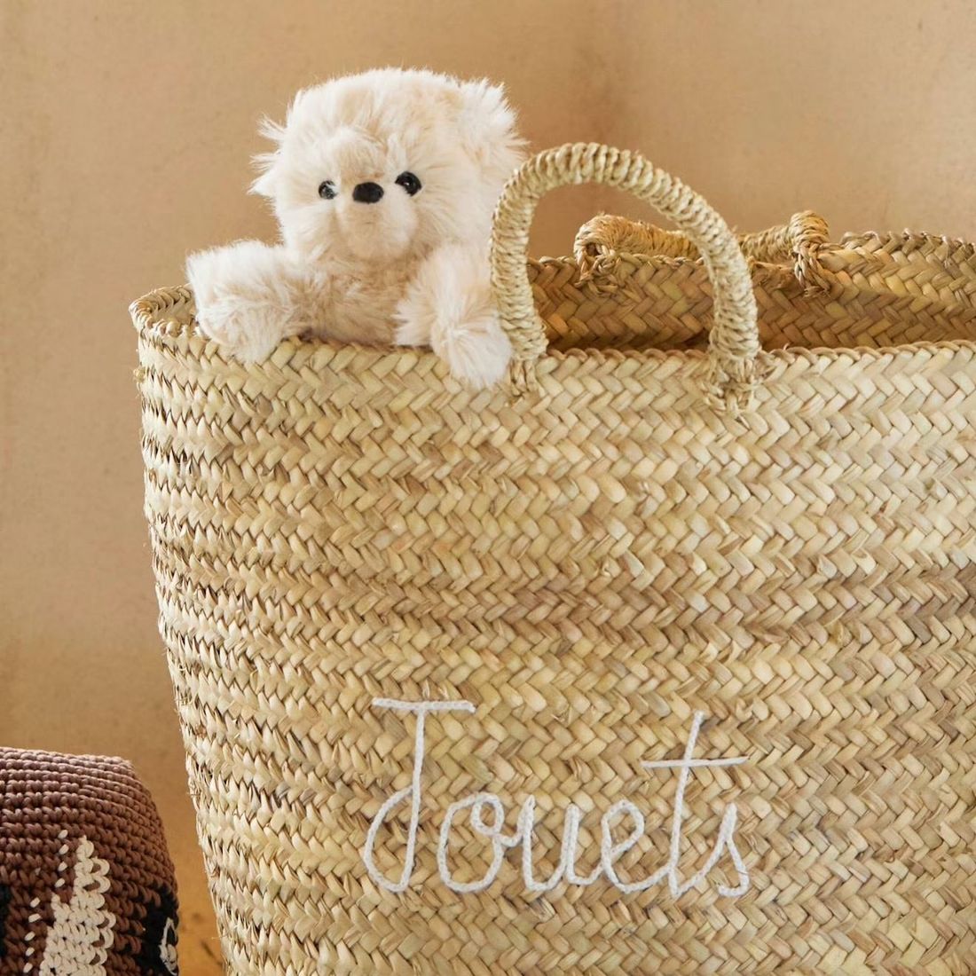 Grand Panier Jouets Xl Blanc (Home Maison) - Image 1