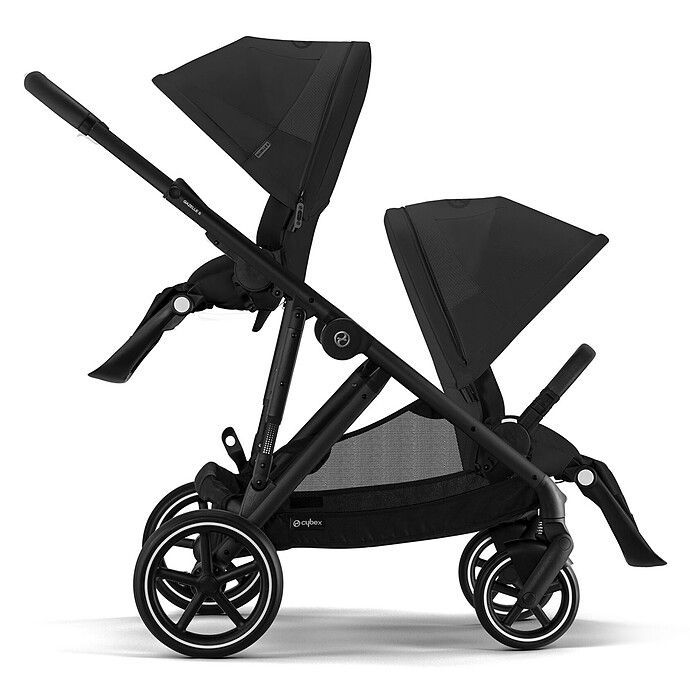 Poussette Double Gazelle S Châssis Black - Moon Black (Cybex) - Image 3