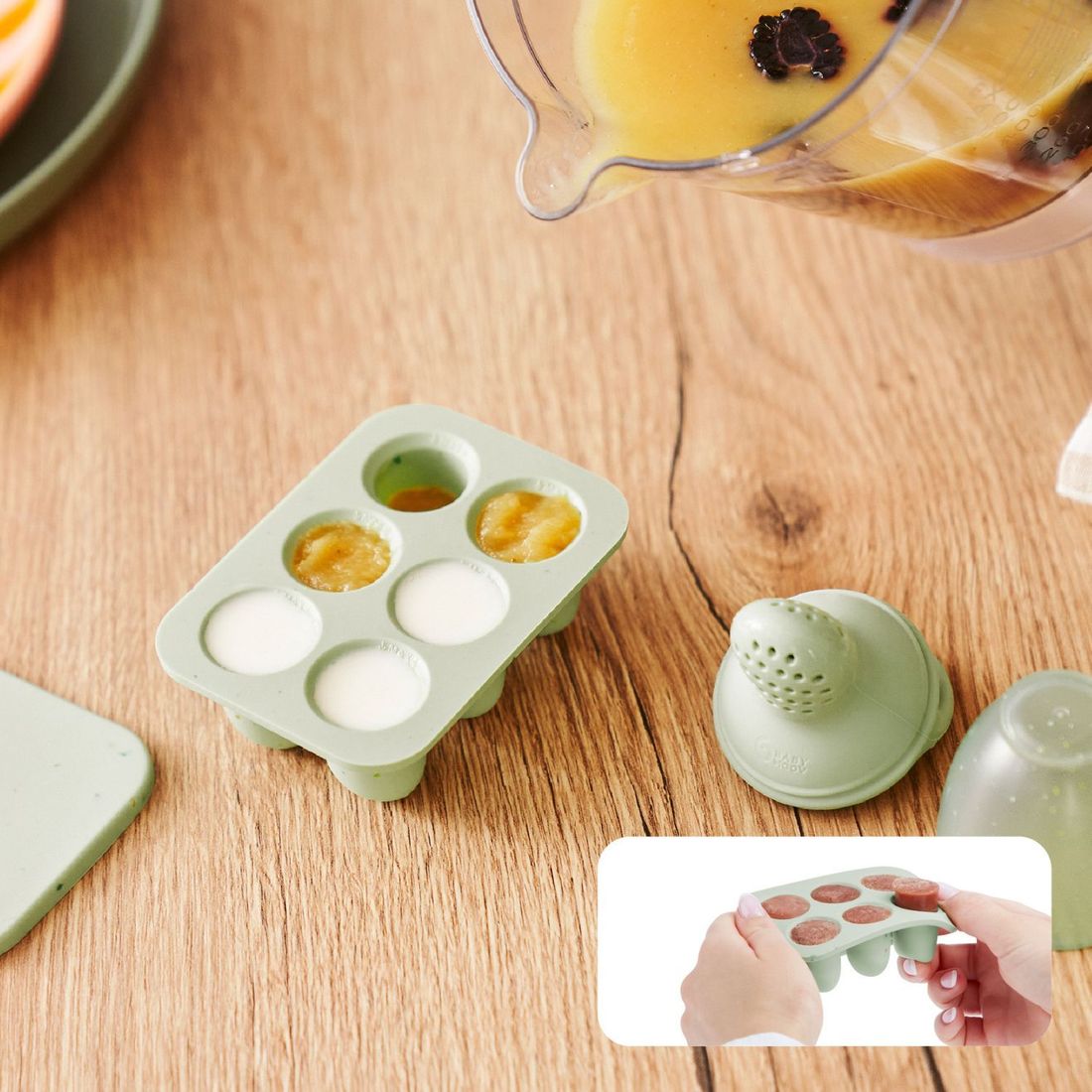 Set grignoteuse et moules en silicone (Babymoov) - Image 4