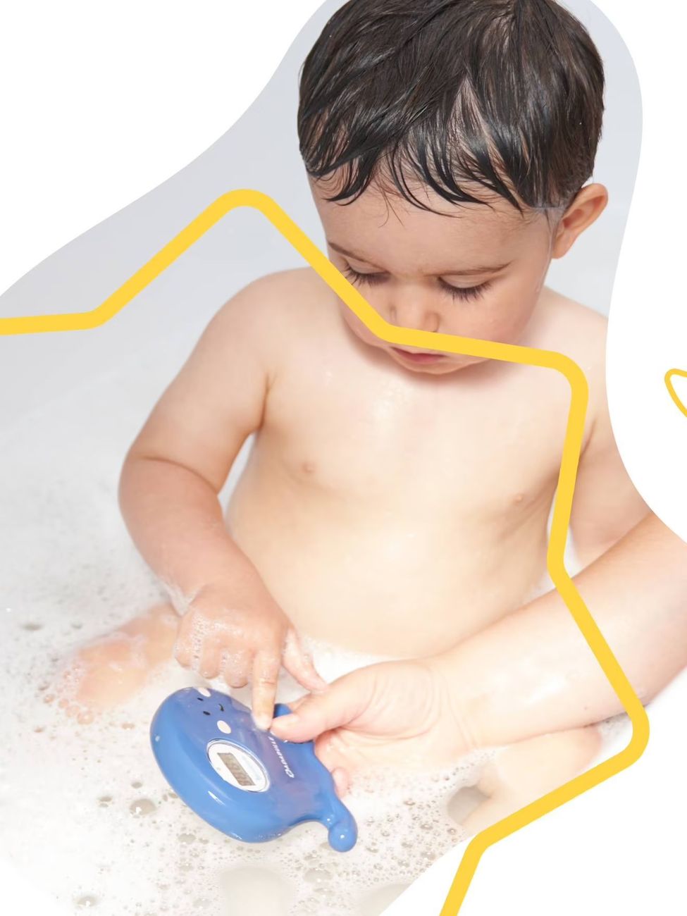 Thermomètre de bain et d'ambiance Poulpe bleu (Badabulle) - Image 2