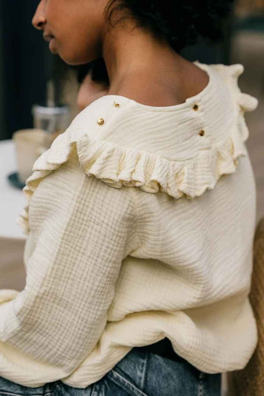 Blouse d'allaitement Bohémilk 100% gaze de coton biologique (You&Milk) - Image 7