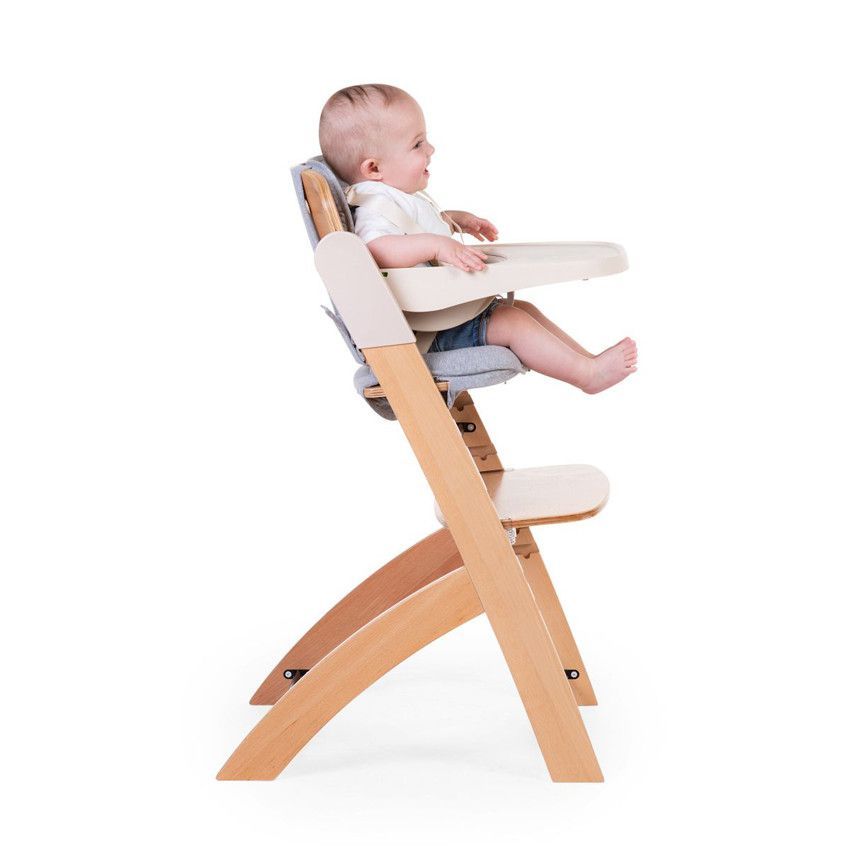 Chaise-haute évolutive Evosit coloris bois naturel/beige - Bois (Childhome) - Image 3