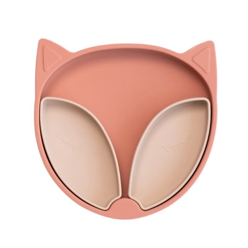 Assiette à ventouse en silicone renard (TIDY TOT) - Image 1