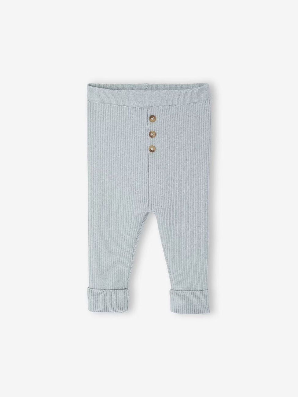 Legging évolutif en tricot bébé vert d'eau (Vertbaudet) - Couverture