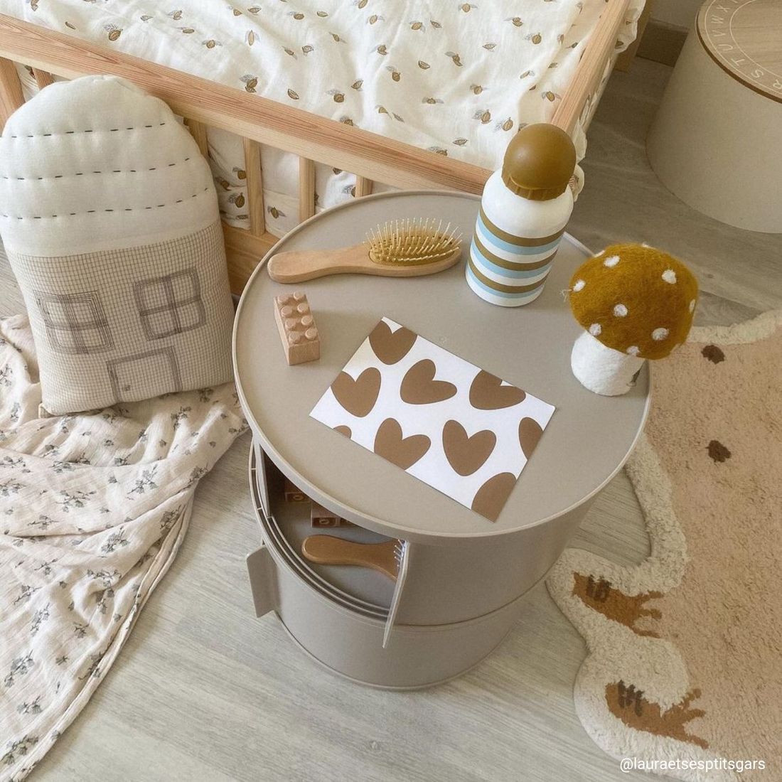 Table de chevet 2 en 1 Damien Sandy (33 cm) (Liewood) - Image 4