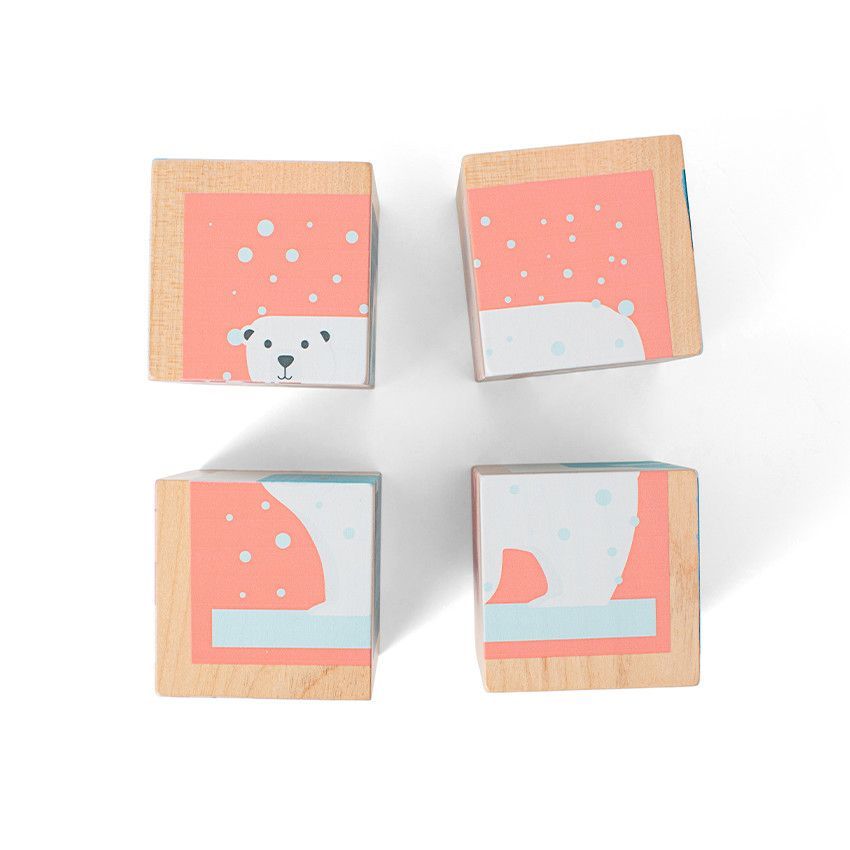 Puzzle de blocs arctiques - Beige (BS Toys) - Couverture