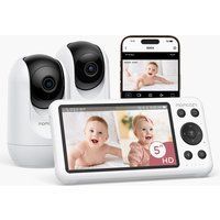 Moniteur bébé intelligent Momcozy 5 pouces double mode avec 2 caméras – BM04 (Momcozy) - Image 1