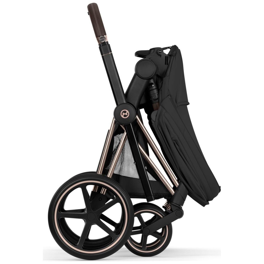 Duo PRIAM 2026 Poussette tout-terrain avec nacelle pliable et Châssis Rose Gold Sepia Black (Cybex) - Image 9