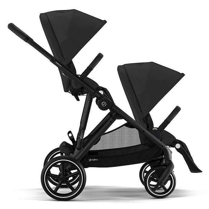 Poussette Double Gazelle S Châssis Black - Moon Black (Cybex) - Image 4