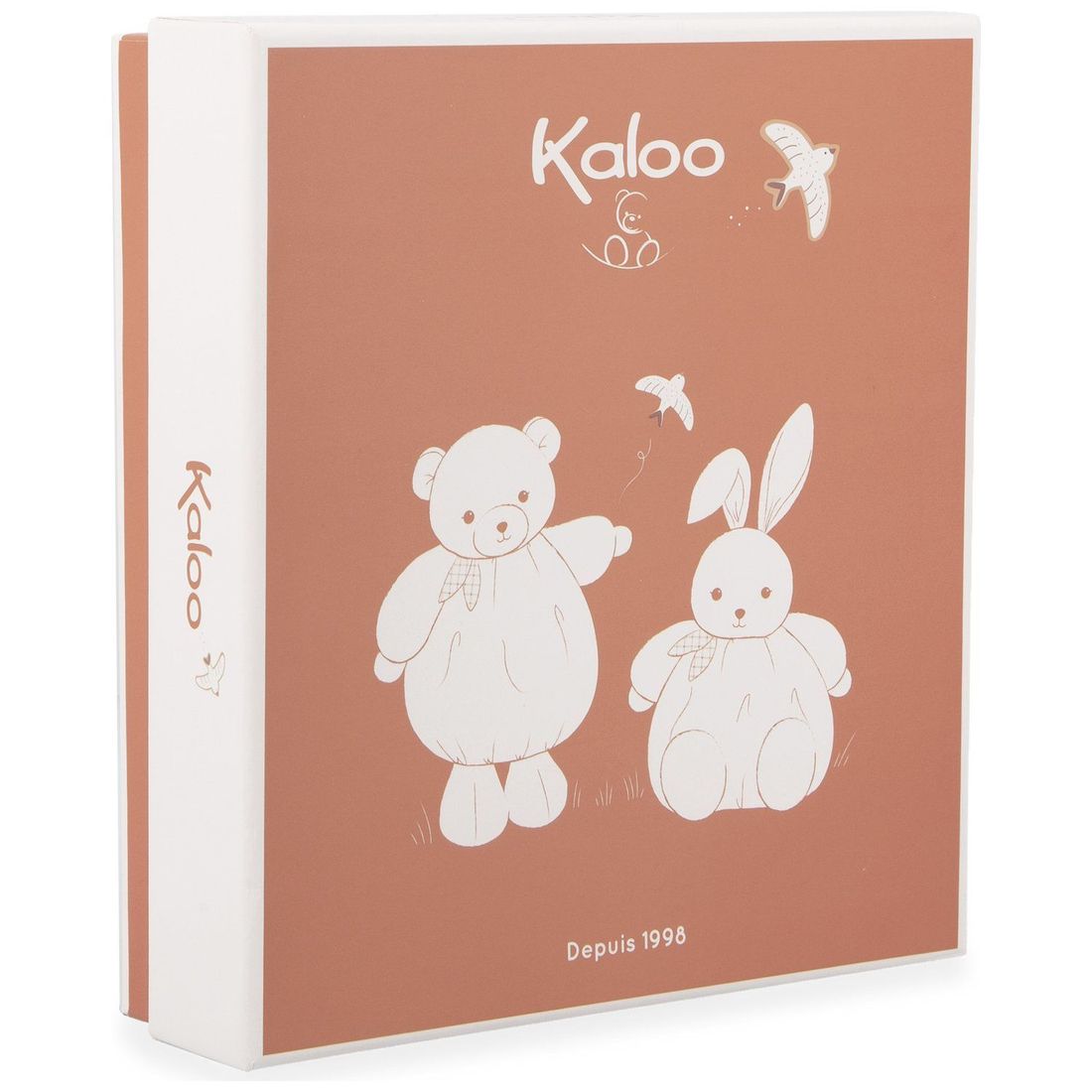 Doudou plat Lapin bordeaux (Kaloo) - Image 8