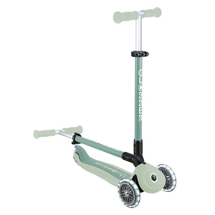 Trottinette Evolutive Go Up Active Lights Ecologic - Pistache (Globber) - Image 9