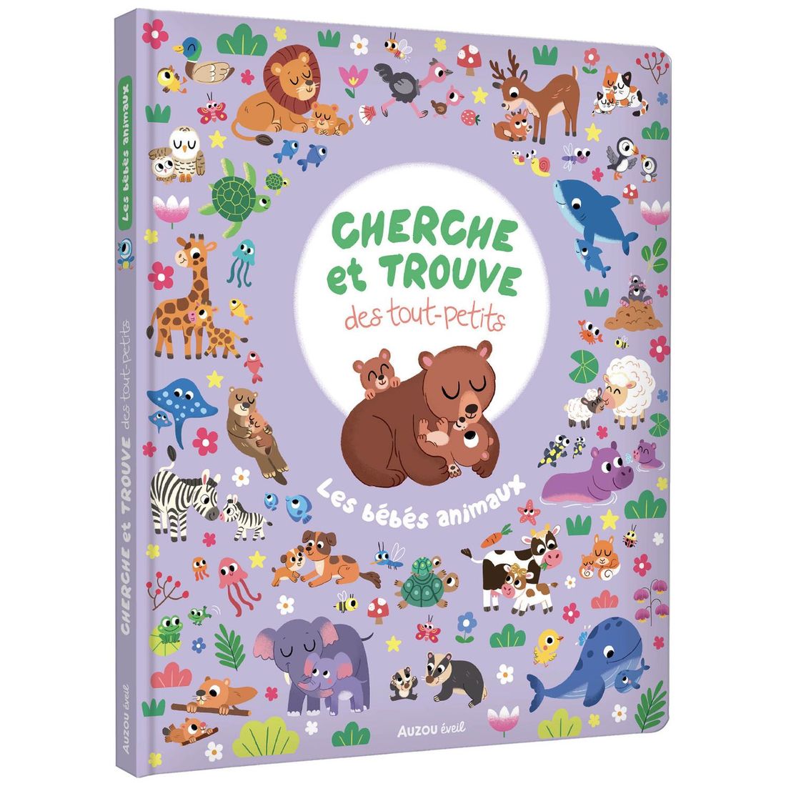Livre Cherche et trouve des touts-petits Les bébés animaux (Auzou Editions) - Couverture