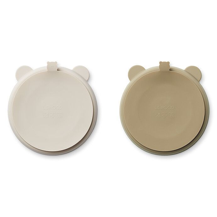 Lot de 2 Assiettes Compartimentées Stacy - Sandy Oat (Liewood) - Image 1