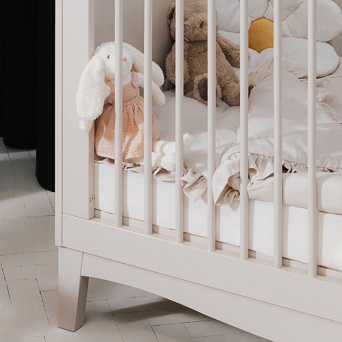 Lit Bébé Evolutif Lille Beige Cachemire - 140 x 70 cm (Nina Bien) - Image 3
