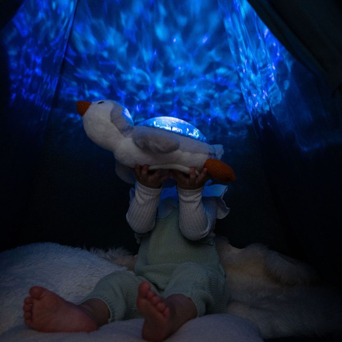 Veilleuse peluche Tranquil Penguin (rechargeable) (Cloud B) - Image 5