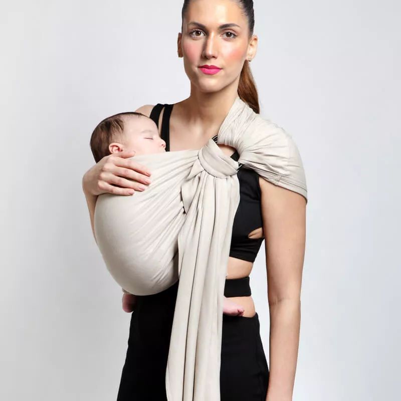 Écharpe tissée sans noeud - Or Blanc | Sling tissé Love Radius (Love Radius) - Image 4