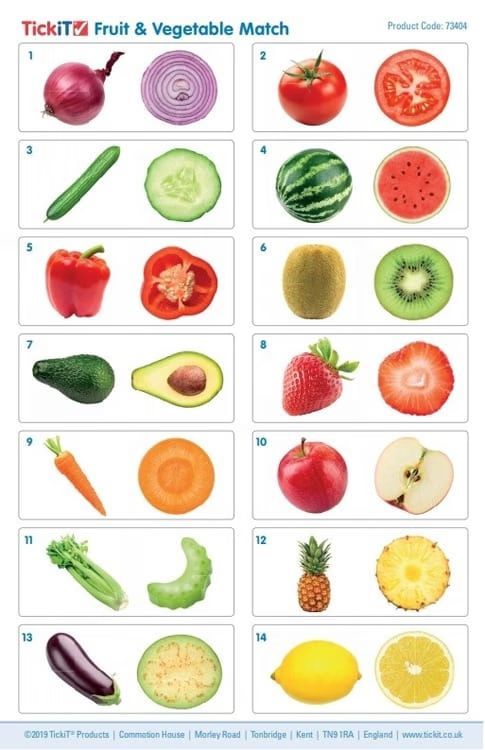 Memory fruits et légumes (Tickit) - Image 2