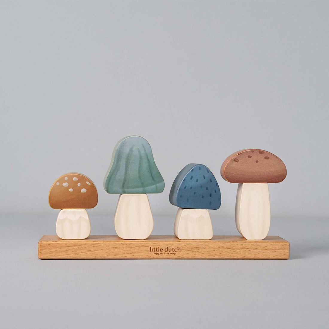 Forest Friends Champignons à empiler en bois (Little Dutch) - Image 3
