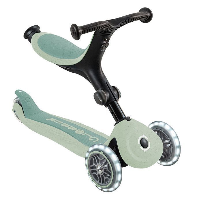 Trottinette Evolutive Go Up Active Lights Ecologic - Pistache (Globber) - Image 6