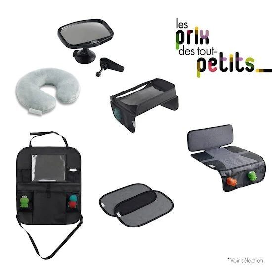 Tout l'équipement pour la voiture à petit prix : rétroviseur + organisateur + protection de siège + tour de cou + tablette + pare-soleils (Formula Baby) - Couverture