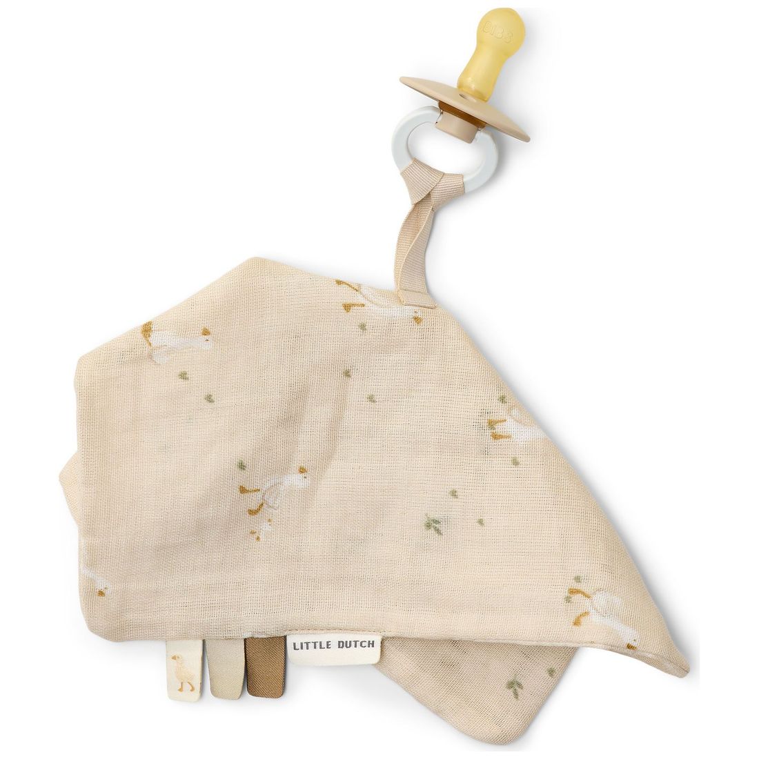 Doudou attache-tétine Little Goose (Little Dutch) - Couverture