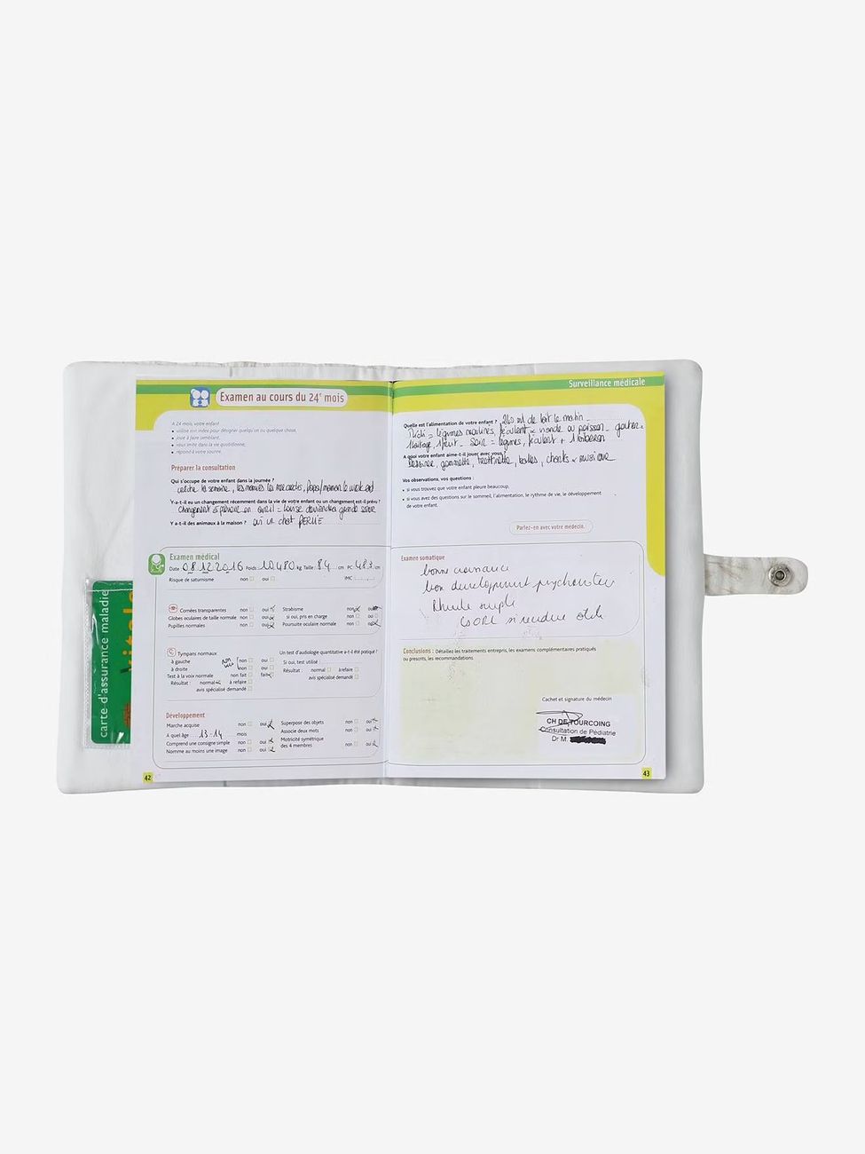 Protège carnet de santé en gaze de coton hygge (Vertbaudet) - Image 2