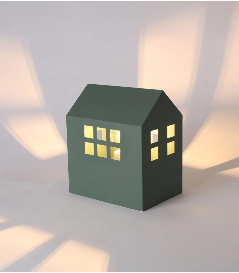 En métal vert, h. 23 cm (Lussiol Lighting) - Image 2