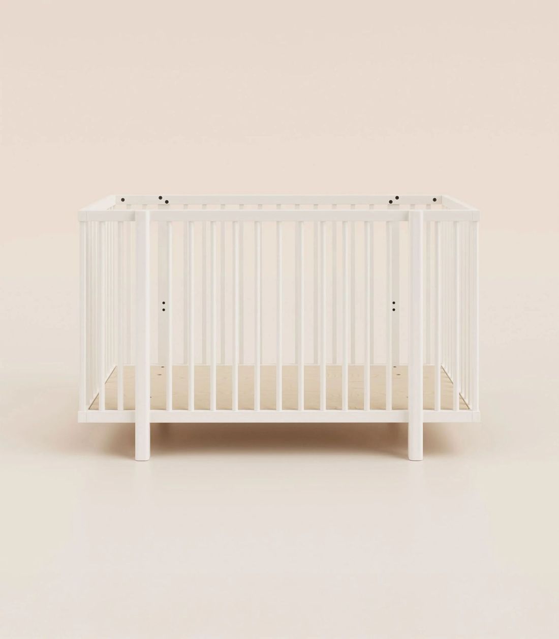 Lit bébé 60x120 cm - Blanc - De la naissance à 3 ans - Fait en Finlande - Garantie 3 ans - Bois responsable - Tediber (Tediber) - Couverture