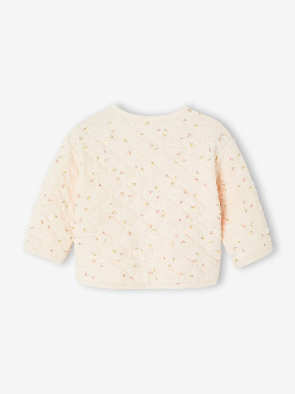 Gilet bébé matelassé ouverture naissance vanille (Vertbaudet) - Image 1