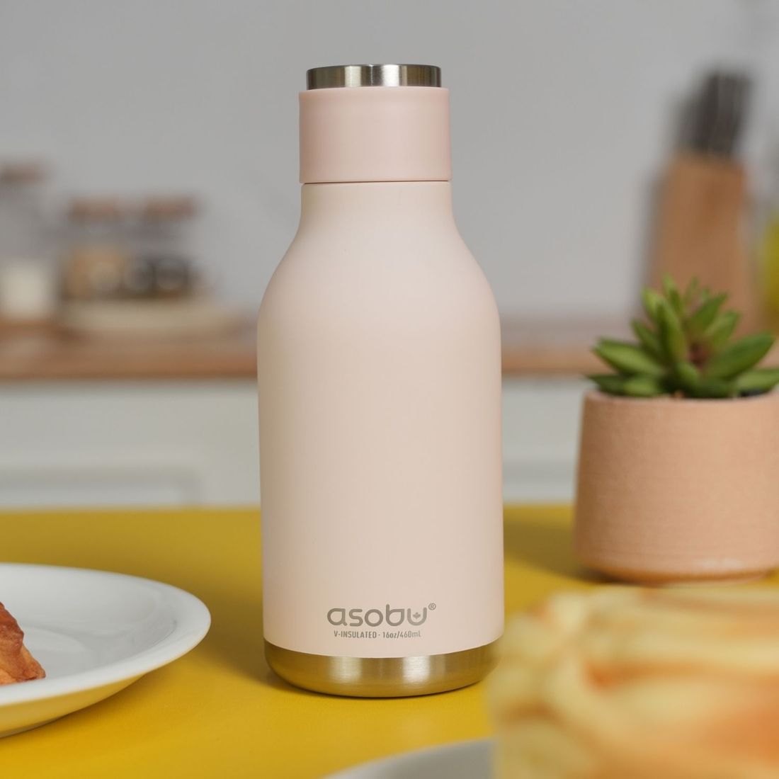 Gourde isotherme Bestie Ours Blanc (460 ml) (Asobu) - Image 3
