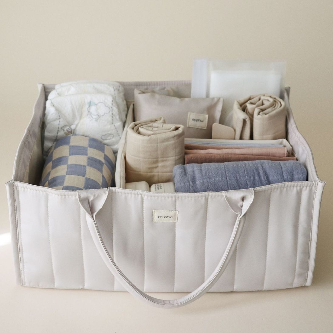 Panier à couches Ivory (Mushie) - Image 1