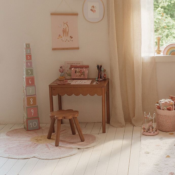 Tapis Fleur Fairy Garden - 110 x 110 cm (Little Dutch) - Image 1