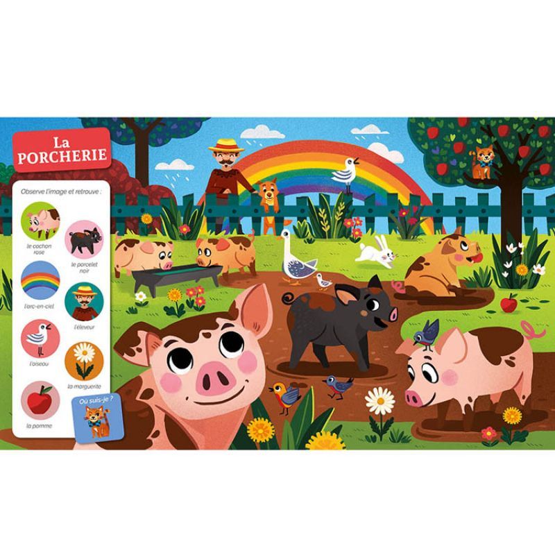 Livre Cherche et trouve des tout-petits A la ferme (Auzou Editions) - Image 1