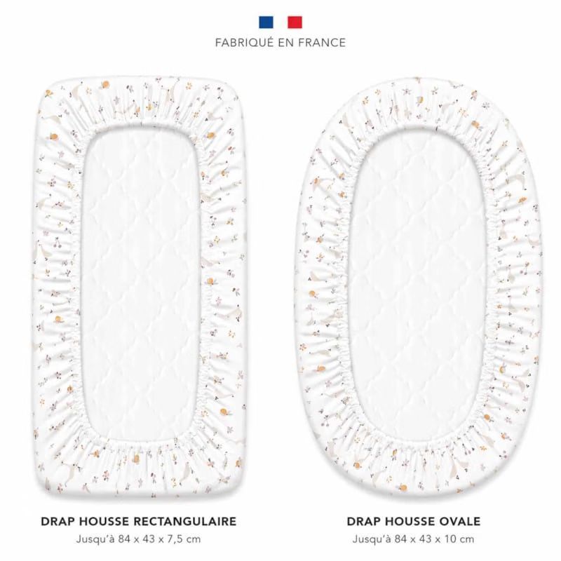 Drap housse berceau coton sidonia (Sevira Kids) - Image 3