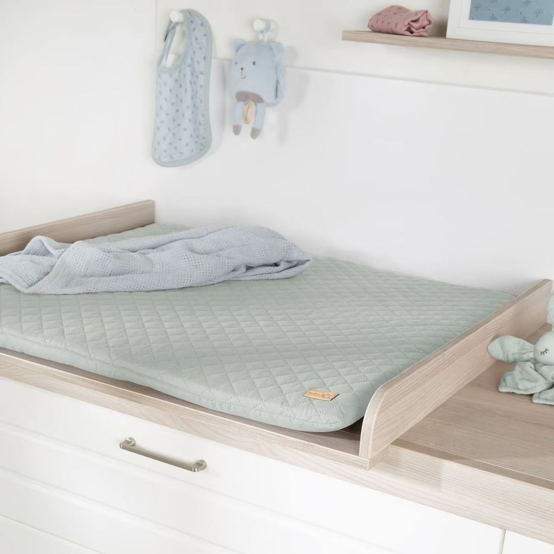 Matelas À Langer Déperlant Et Nettoyable Roba Style Vert Givré (Roba) - Image 2