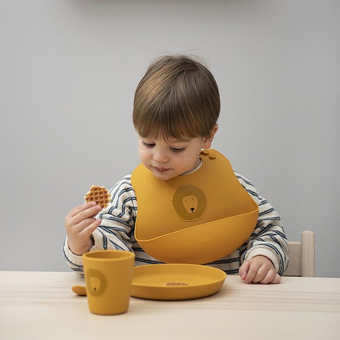 Lot de 2 Bavoirs en Silicone - Mr. Lion (Trixie) - Image 1