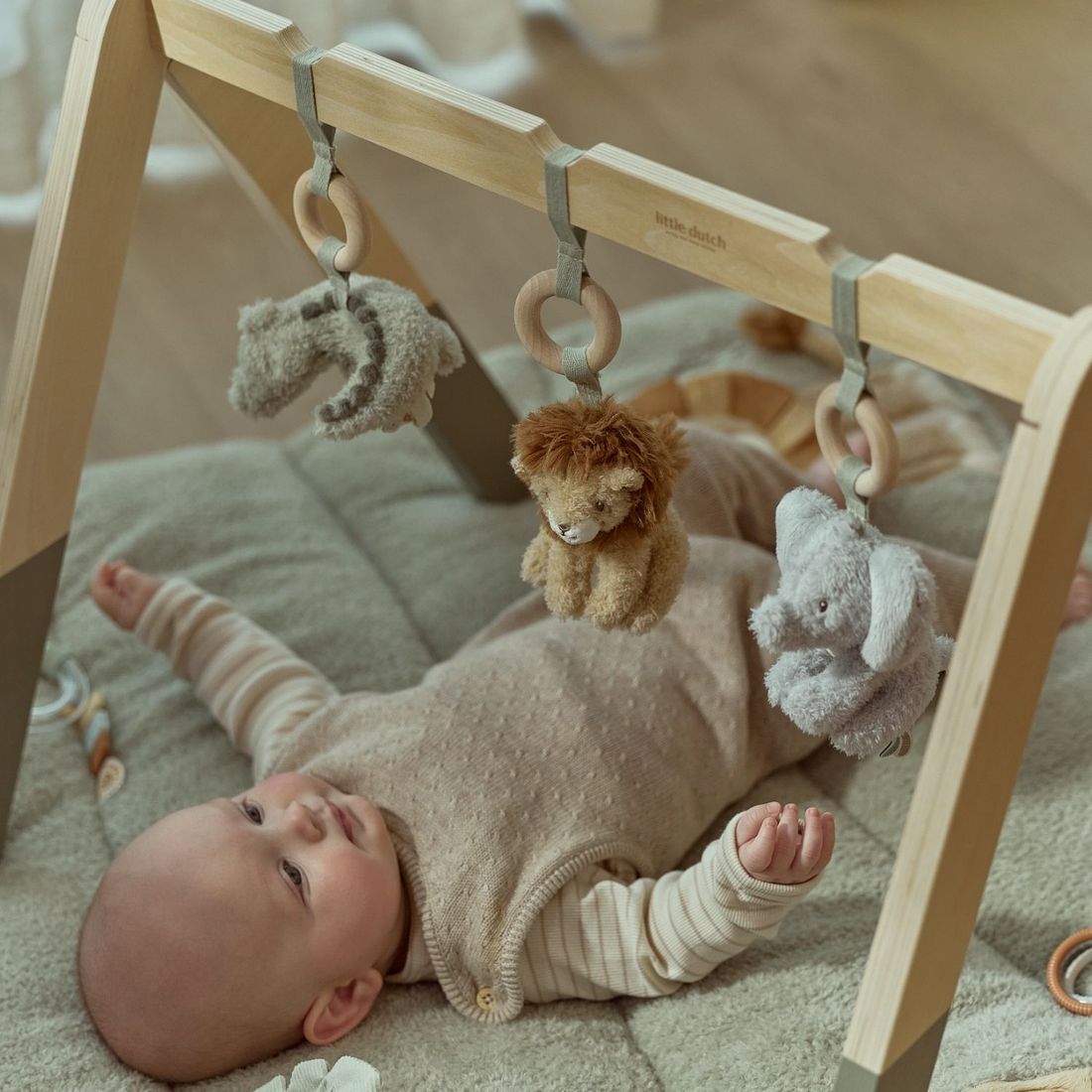 Arche en bois Safari Friends avec 3 jouets d'activités (Little Dutch) - Image 3