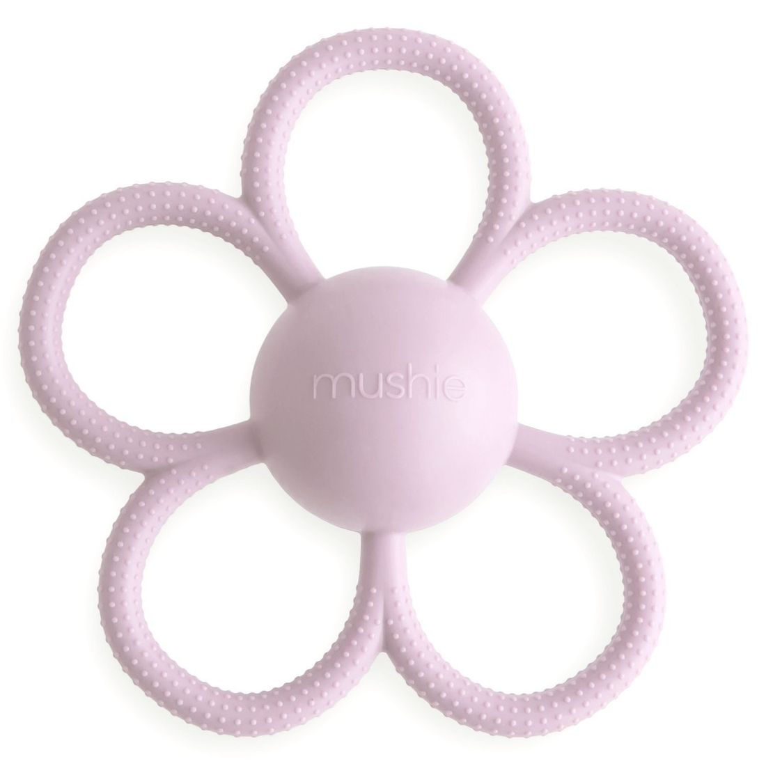 Jouet de dentition en silicone Daisy Lilac (Mushie) - Image 1