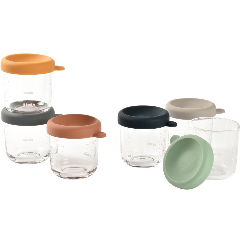 Coffret 6 portions verre sunrise color mix (250 ml) (Béaba) - Image 7