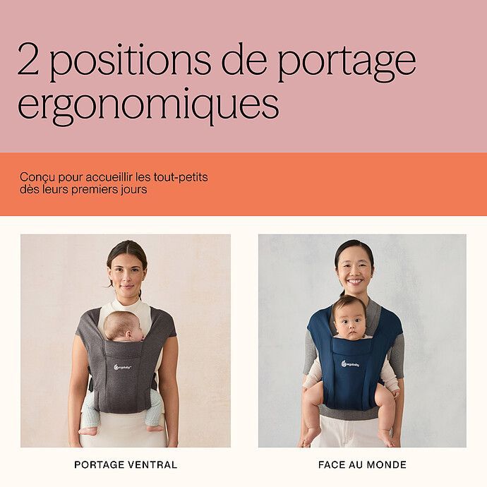 Porte-Bébé Embrace - Pure Black (Ergobaby) - Image 8