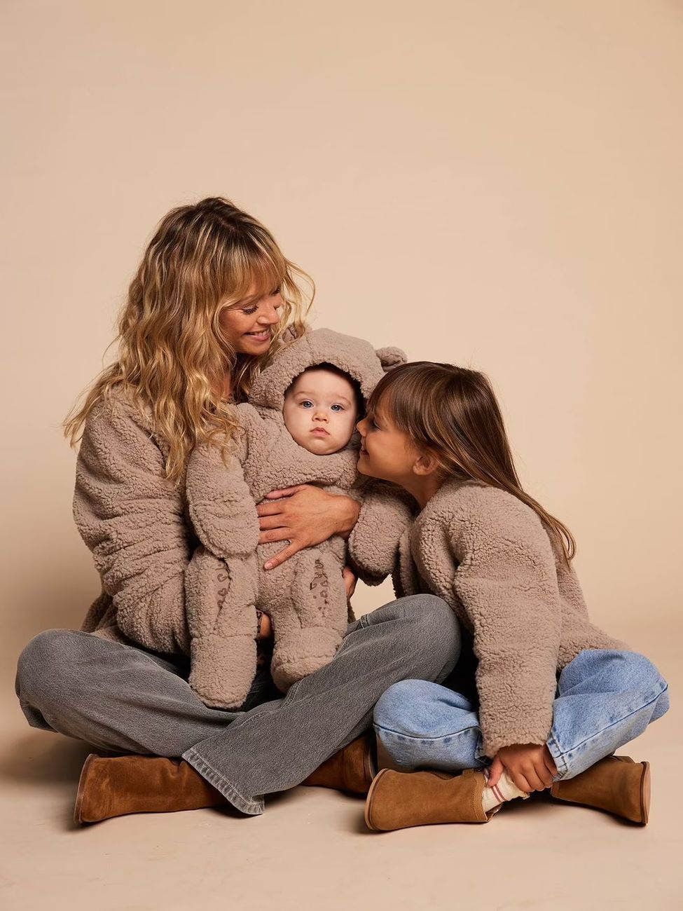 Combipilote mixte doublée léopard capsule famille taupe (Envie De Fraise) - Image 1