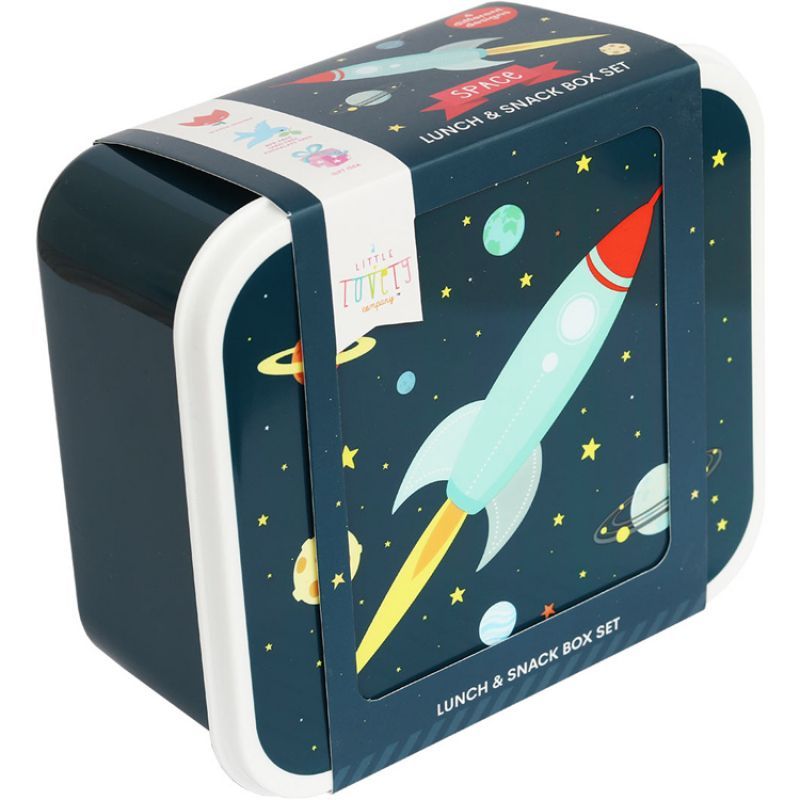 Lot de 4 boîtes à goûter Espace (A Little Lovely Company) - Image 8