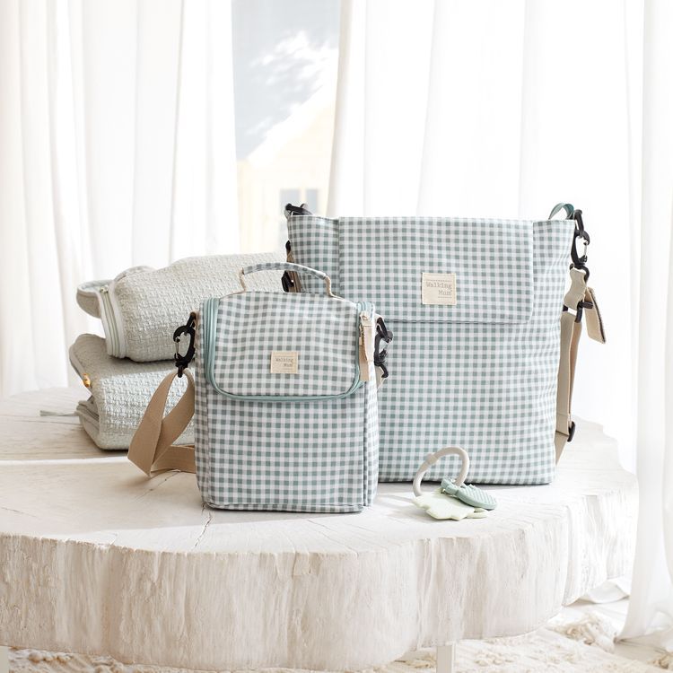 Sac repas isotherme I Love Vichy vert (6 L) (Walking Mum) - Image 2