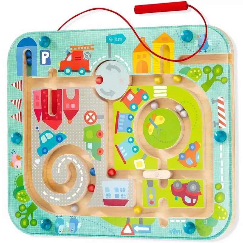 Jeu magnétique ville labyrinthe (Haba) - Couverture